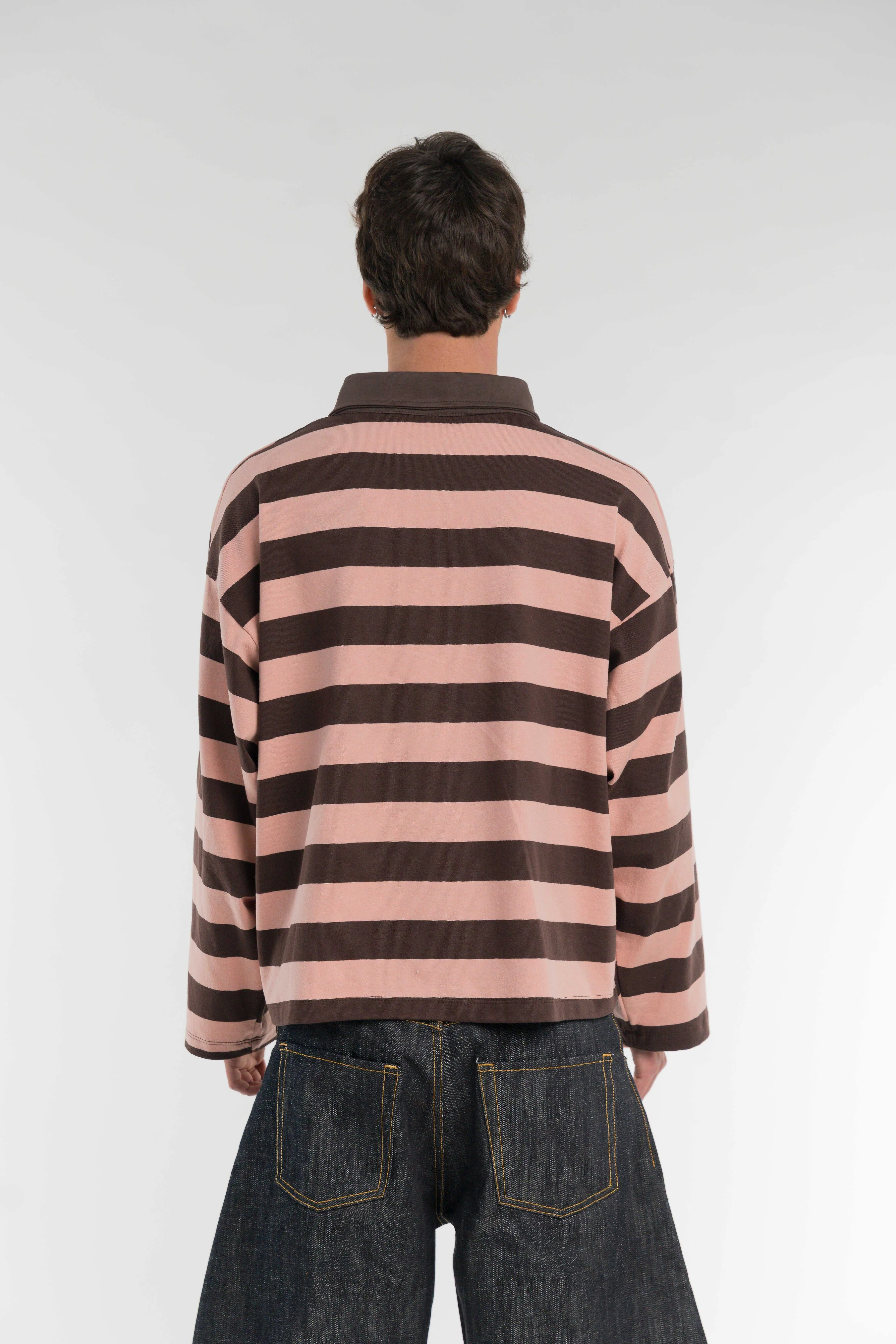 Campus Rugby Polo Moka/baby pink - Image 4
