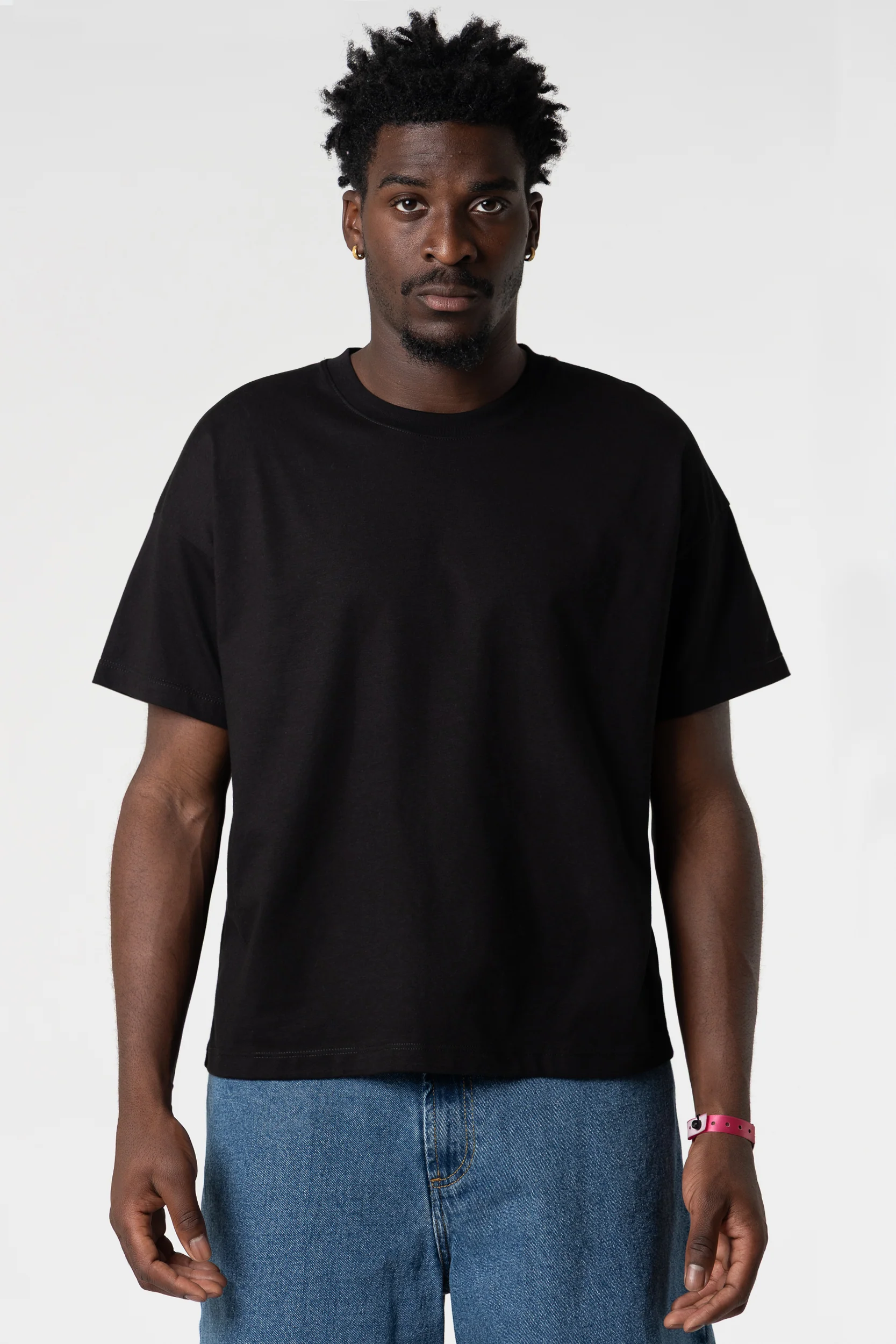 T-Shirt Blanks Boxy Fit 190GSM Night Blue - Image 7