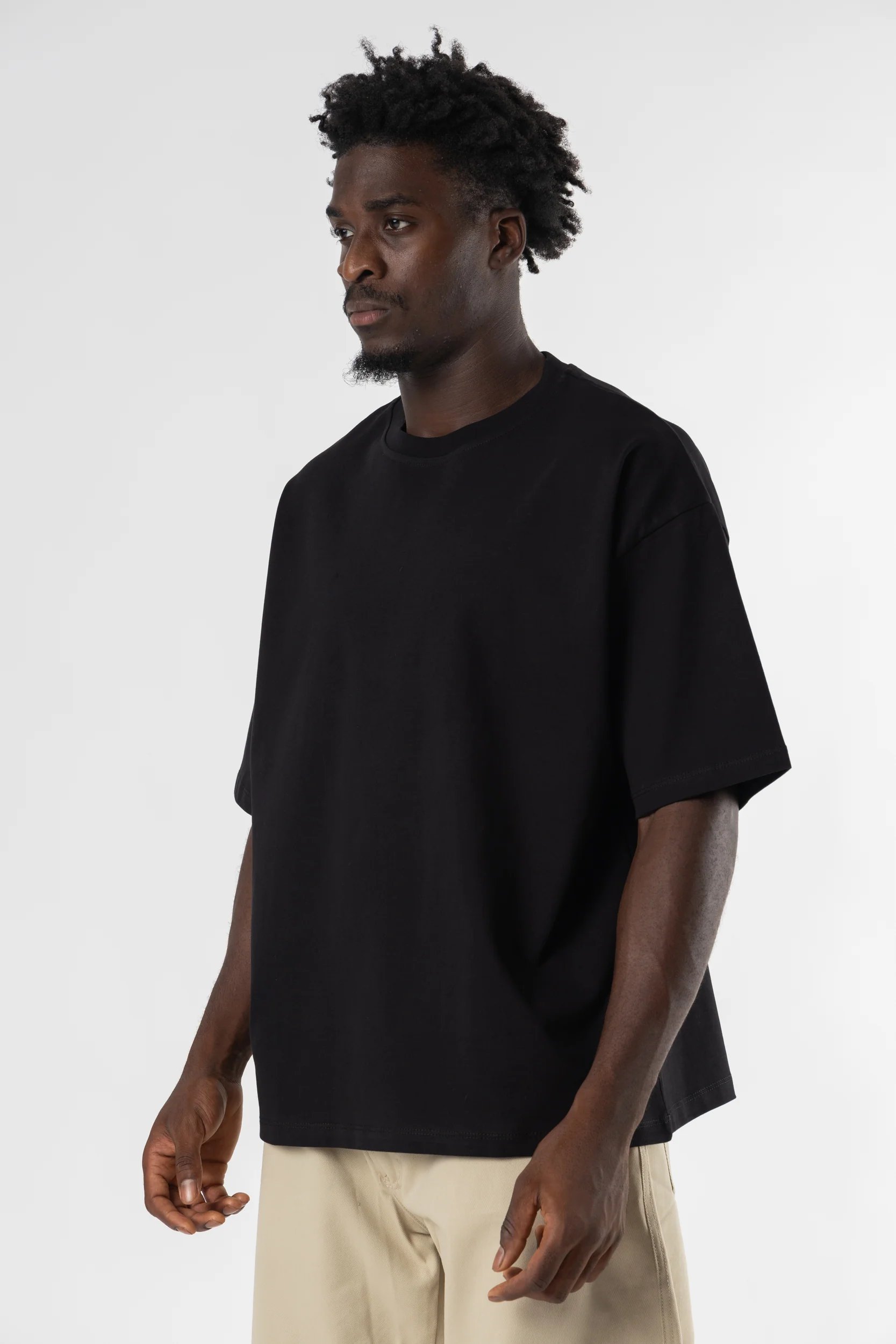 T-Shirt Over Blanks 280GSM Black - Image 3