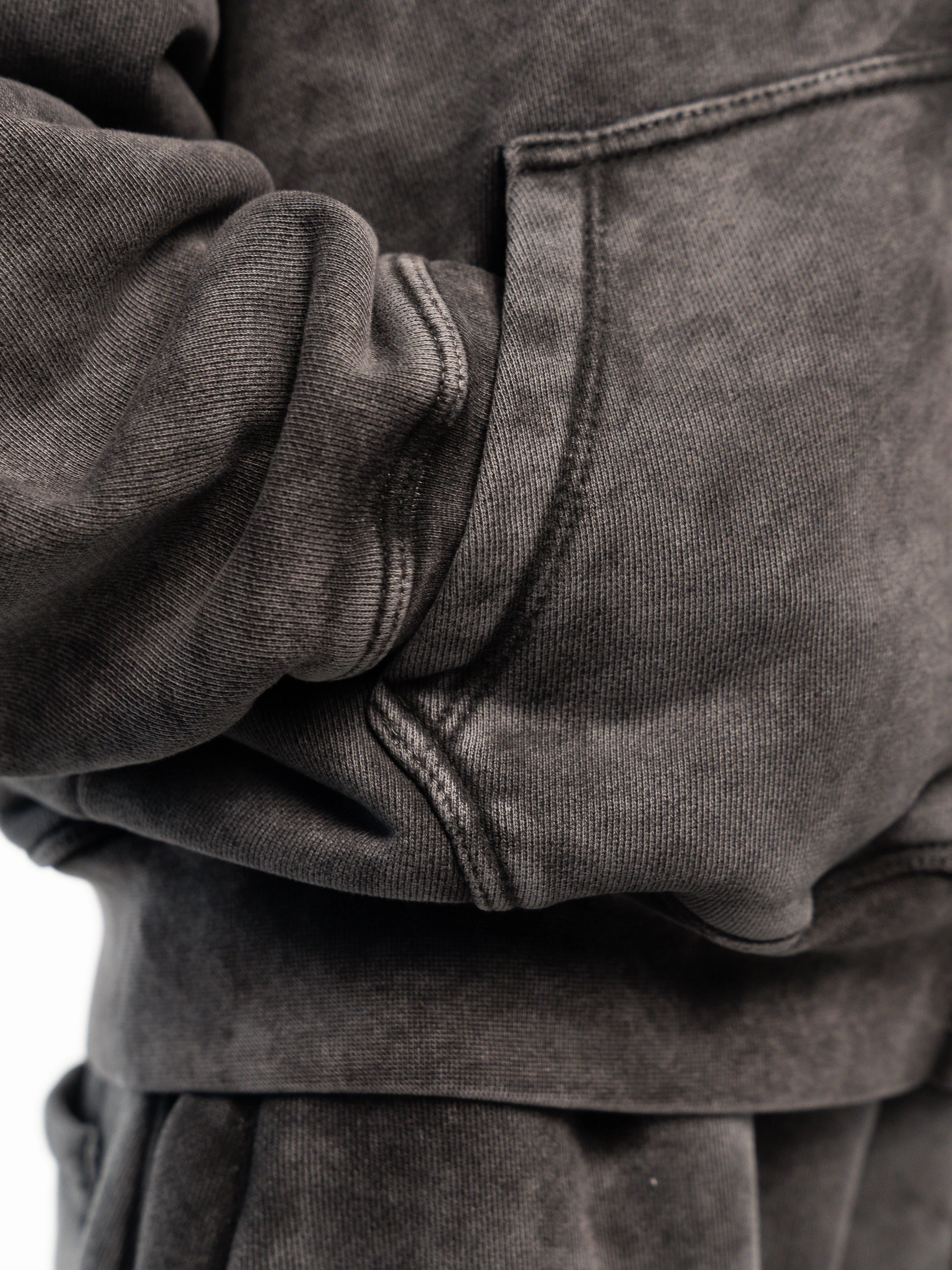 Zip Hoodie Heavy Blanks 500GSM Stonewashed - Image 5